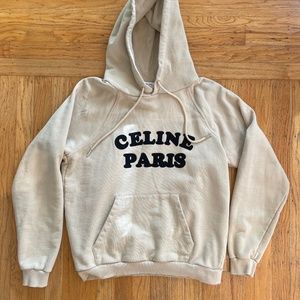 Celine Men Logo Hoodie Hedi Slimane Size S